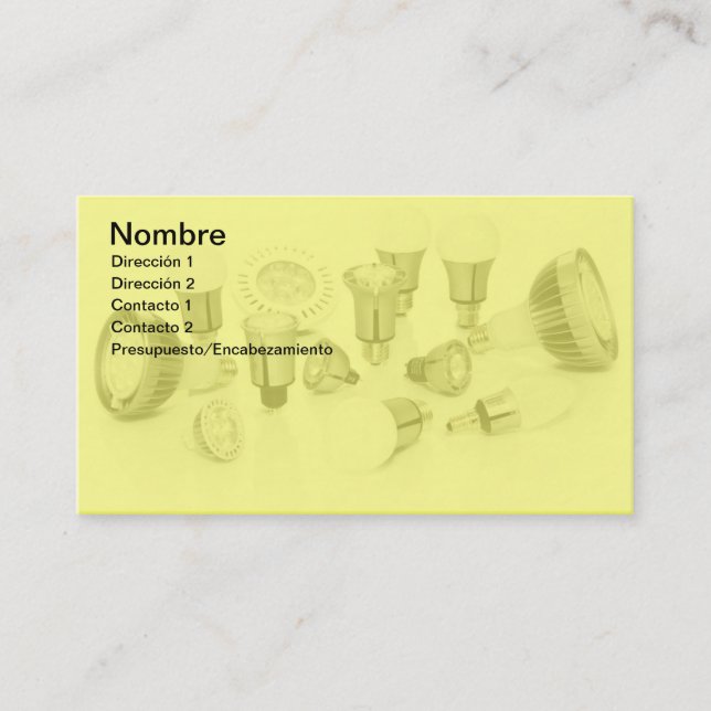 Tarjeta De Visita Led Lamps (Anverso)