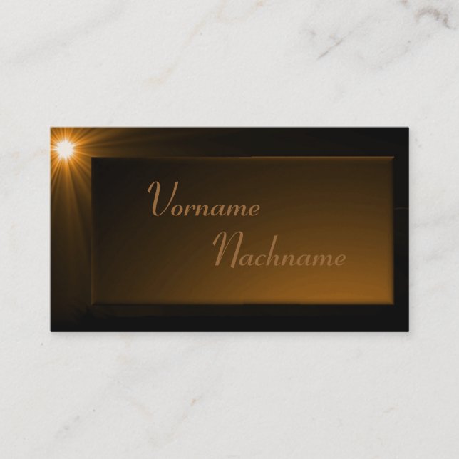 Tarjeta De Visita LED novedades de super de bronce (Anverso)