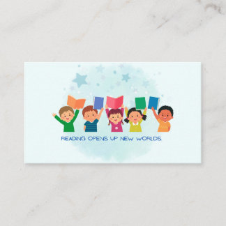 Tarjeta De Visita Leer abre nuevos mundos