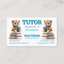 Leer Bears Teacher Tutor School Daycare