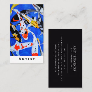Tarjeta De Visita Legado de la pintura japonesa de koi de Alfred Fox