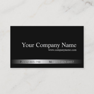 Tarjeta de visita legal Guay Black and Silver