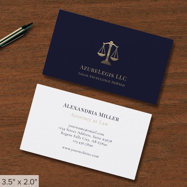 Tarjeta De Visita Legal simple elegante (Subido por el creador)
