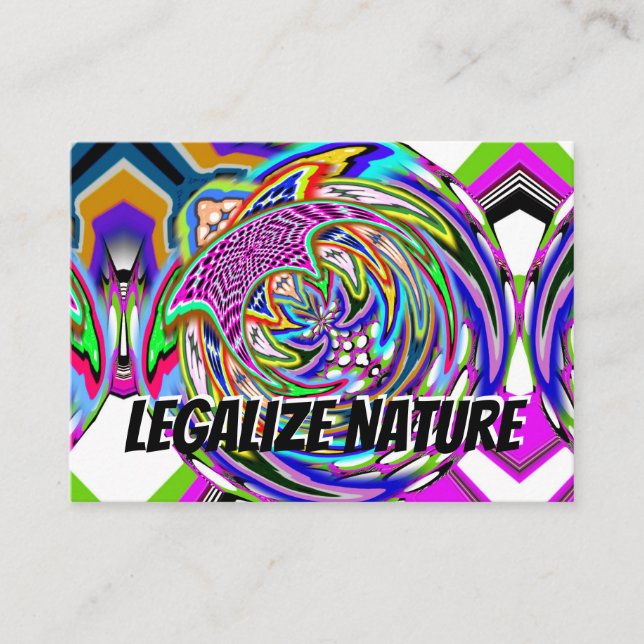 Tarjeta De Visita Legalizar la naturaleza (Anverso)