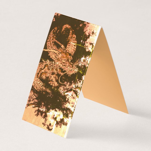 Tarjeta De Visita Legendario dragón de tinta antiguo (Anverso)