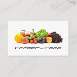 Tarjeta De Visita Legumbres de frutas/vida sana/tarjeta vegetariana