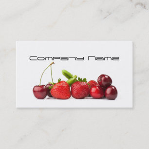 Tarjeta De Visita Legumbres de frutas/vida sana/tarjeta vegetariana