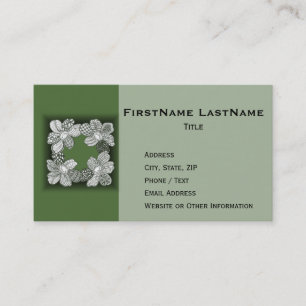 Tarjeta De Visita Lei De Flor Dibujada A Mano Elija Cualquier Color