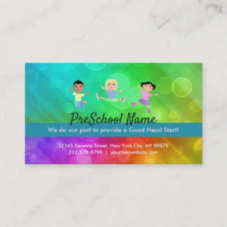 Tarjeta De Visita Lemas preescolares