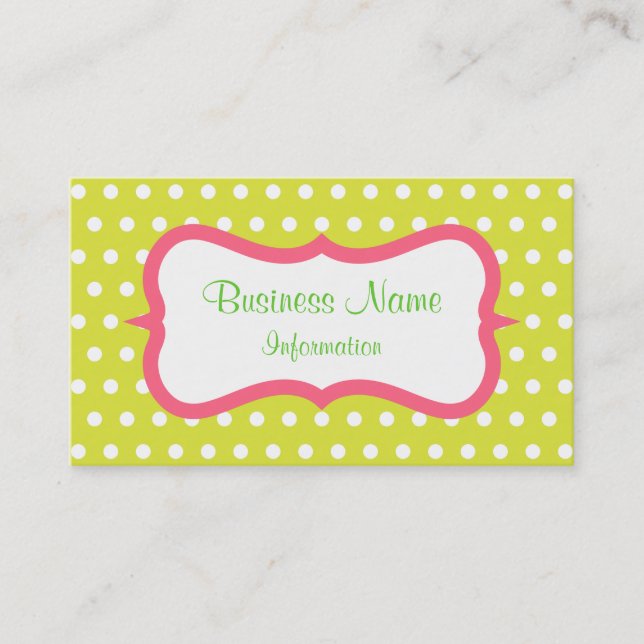 Tarjeta de visita Lemon Lime Citrus (Anverso)