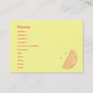 Tarjeta De Visita Lemon rosa