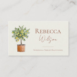 Tarjeta De Visita Lemon Tree Business Card Nutrional Therapist