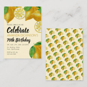 Tarjeta De Visita Lemones, Lemonade y muchos boletos de regalo