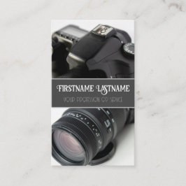 Tarjeta De Visita Lente de cámara DSLR para fotógrafos