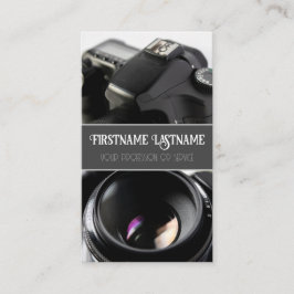 Tarjeta De Visita Lente de cámara DSLR para fotógrafos