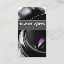 Tarjeta De Visita Lente de cámara DSLR para fotógrafos