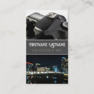 Tarjeta De Visita Lente de cámara réflex para fotógrafos videógrafos