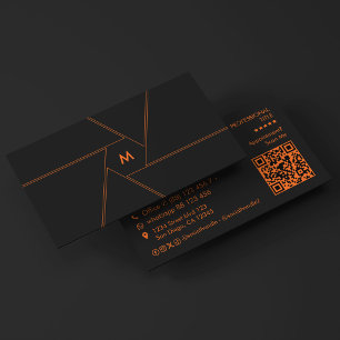 Tarjeta De Visita Lente de obturador de cámara Fotógrafo Naranja Neg