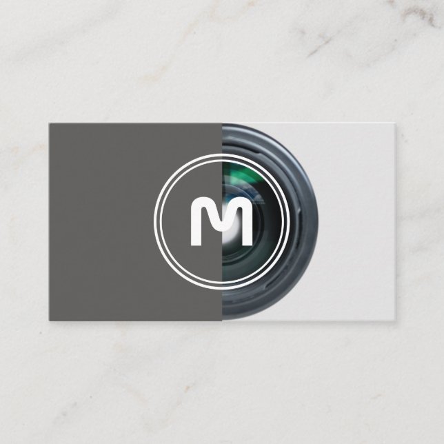 Tarjeta De Visita Lentes de cámara DSLR para fotógrafos (Anverso)