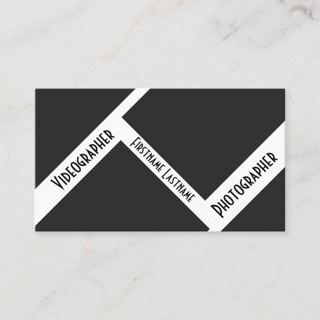 Tarjeta De Visita Lentes de cámara DSLR para fotógrafos (Anverso)