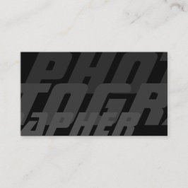 Tarjeta De Visita Lentes de cámara DSLR para fotógrafos