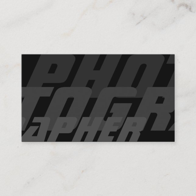 Tarjeta De Visita Lentes de cámara DSLR para fotógrafos (Anverso)