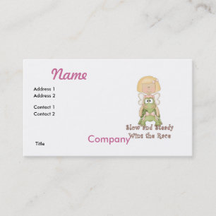 Tarjeta De Visita Lento y Constante Gana la Carrera