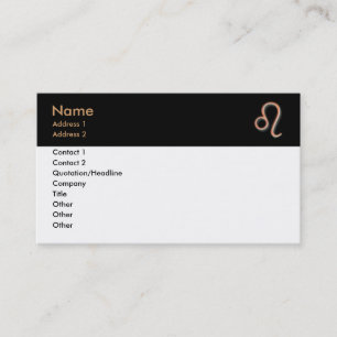Tarjeta De Visita Leo Business Card