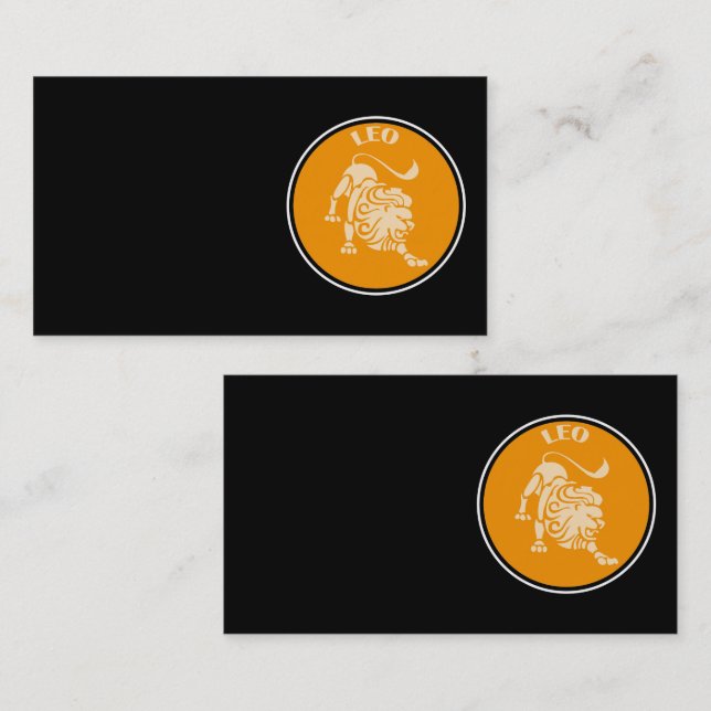 Tarjeta De Visita Leo Business Card (Anverso / Reverso)