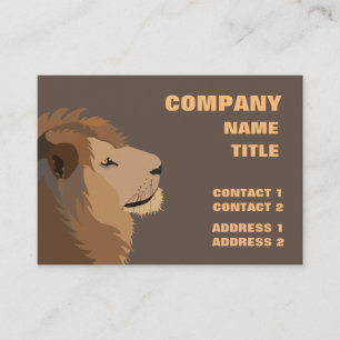 Tarjeta De Visita León Animal Vida Silvestre