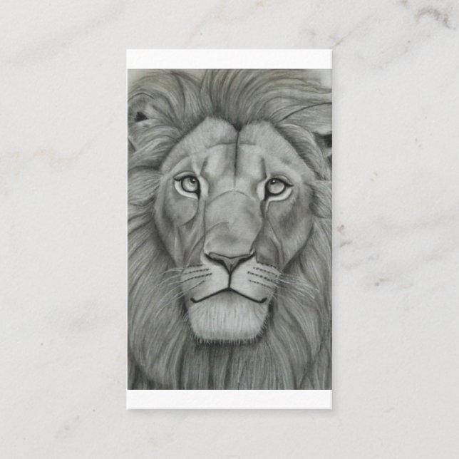 Tarjeta De Visita León Majestuoso (Anverso)