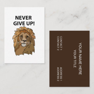 Tarjeta De Visita León Nunca Se Rinde León