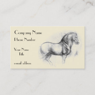 Tarjeta De Visita Leonardo-DA-Vinci-caballo
