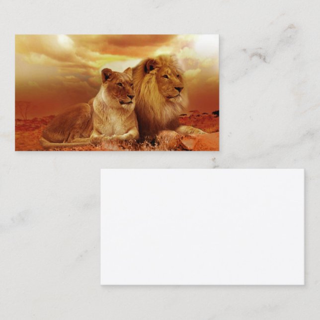Tarjeta De Visita Leones (Anverso / Reverso)