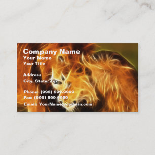 Tarjeta De Visita Leones en amor