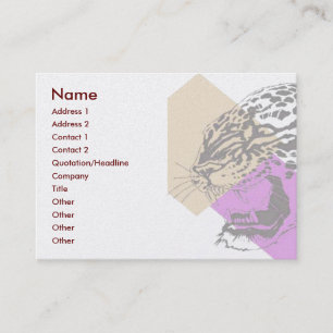 Tarjeta De Visita Leopard Business Card