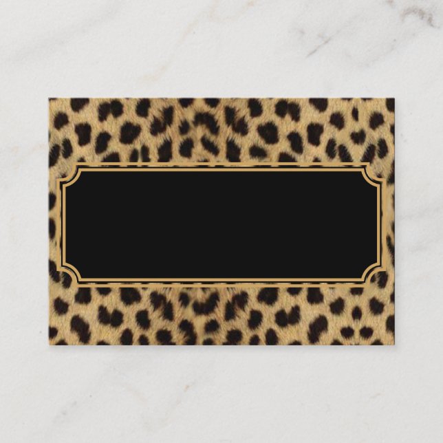 Tarjeta De Visita Leopard Business Card (Anverso)