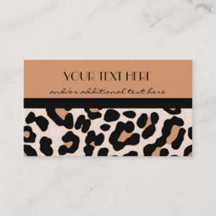 Tarjeta De Visita Leopardo