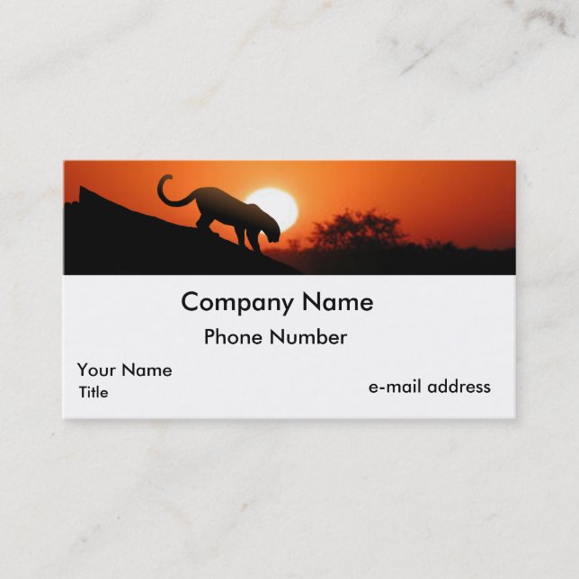 Tarjeta De Visita Leopardo (Anverso)
