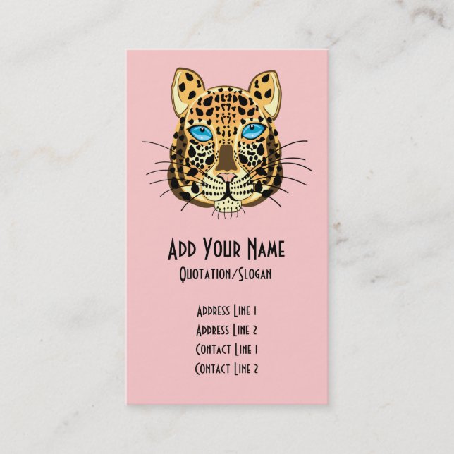 Tarjeta De Visita Leopardo (Anverso)