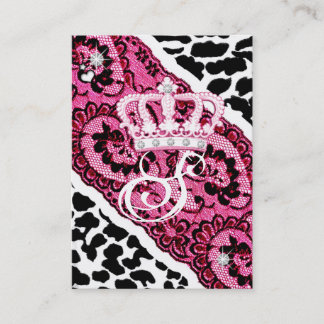 Tarjeta De Visita leopardo 311-Lacy y tiara