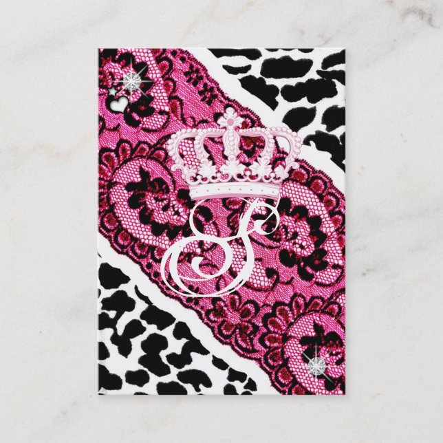 Tarjeta De Visita leopardo 311-Lacy y tiara (Anverso)
