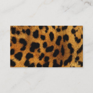 Tarjeta De Visita leopardo de impresión animal de moda giratoria ele
