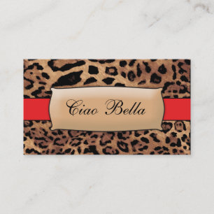 Tarjeta De Visita Leopardo descarado rojo de 311 lápices labiales