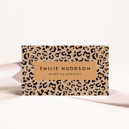 Tarjeta De Visita Leopardo Print, Leopard Spots, Brown Leopard