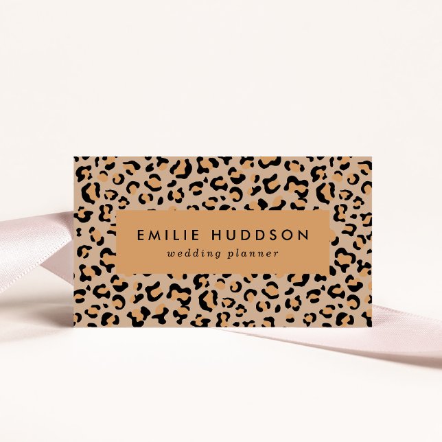 Tarjeta De Visita Leopardo Print, Leopard Spots, Brown Leopard (Subido por el creador)