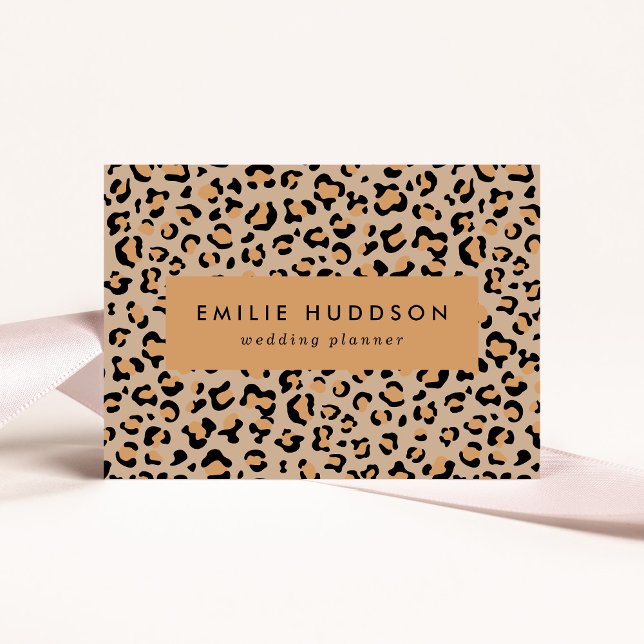 Tarjeta De Visita Leopardo Print, Leopard Spots, Brown Leopard (Subido por el creador)