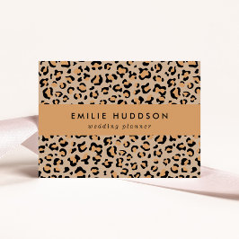Tarjeta De Visita Leopardo Print, Leopard Spots, Brown Leopard
