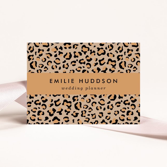 Tarjeta De Visita Leopardo Print, Leopard Spots, Brown Leopard (Subido por el creador)