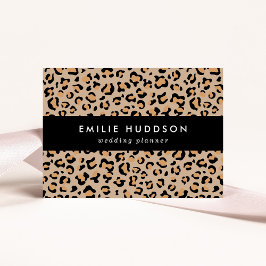Tarjeta De Visita Leopardo Print, Leopard Spots, Brown Leopard
